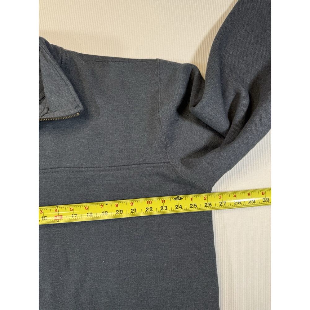 Carhartt Quarter Zip Sweatshirt Womens Large Gray Fleece Lined Pullover - Picture 5 of 7